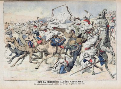 On the Algero-Moroccan Frontier, a French Detachment Punishing a Band of Moroccan Pillagers, illustration from 